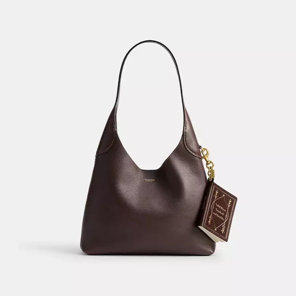 NWT Coach Notebook Bag Charm Brown - Picture 3 of 6
